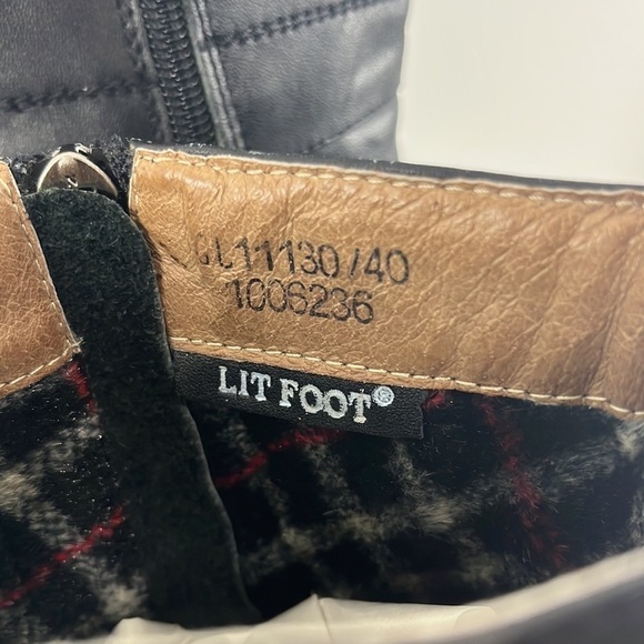 Litfoot Leather Wedge Booties - Picture 3 of 10